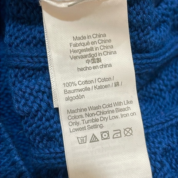 J.Crew NWOT relaxed fit Cable knit crewneck sweater szL - Picture 5 of 6